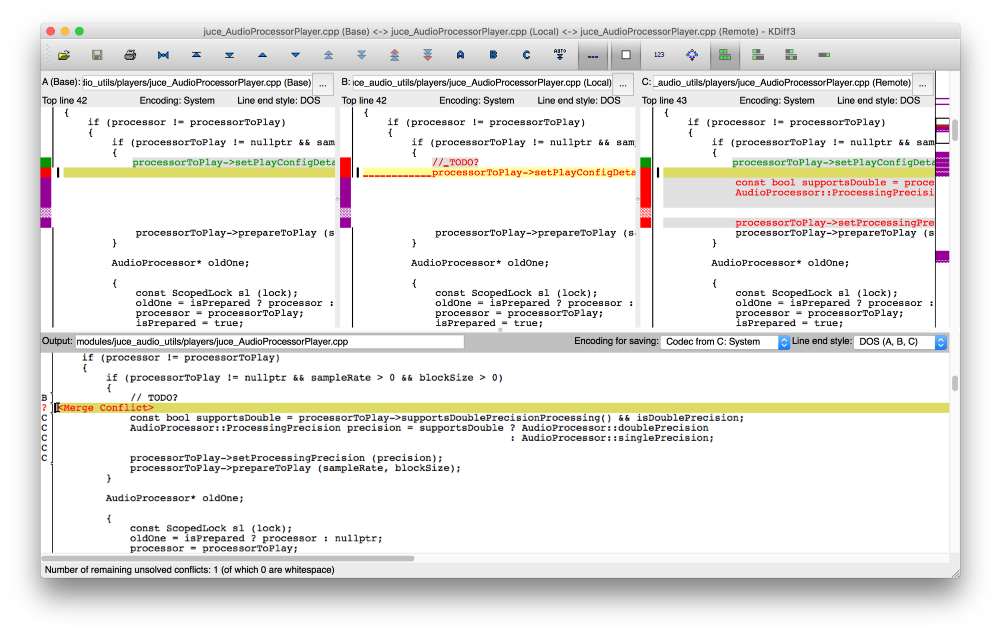 git mergetool --tool=kdiff3